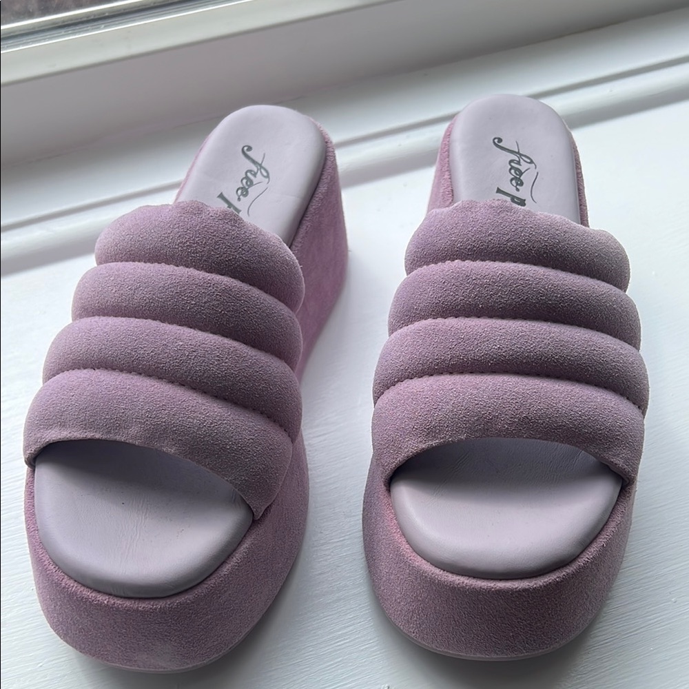 Women's Purple Slide Sandals
